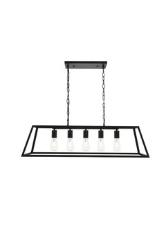 Linear/Island 4 Light + by Elegant Lighting ( 173 | LD4061D38BK Resolute ) 