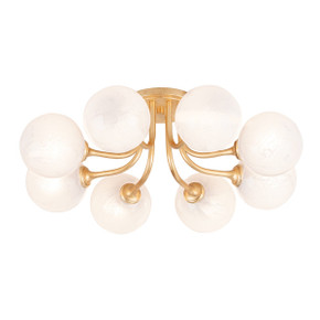 Semi-Flush Mts. Multi-port/Cluster by Corbett Lighting ( 68 | 332-08-VGL Onyx ) 