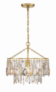 Mini Chandeliers Glass Shade by Crystorama ( 60 | ELS-7100-GA Elsa ) 