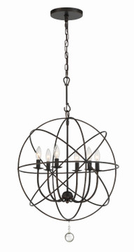 Mid. Chandeliers Sphere by Crystorama ( 60 | 9226-EB Solaris ) 
