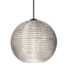 Mini Pendants Glass Down by Besa ( 74 | X-4615GL-BK Besa Kristall 6 Pendant ) 