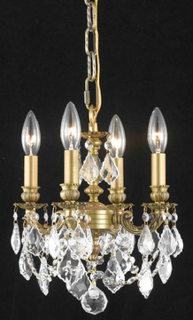 Mini Chandeliers Candle by Elegant Lighting ( 173 | 9104D10FG/RC Lillie ) 