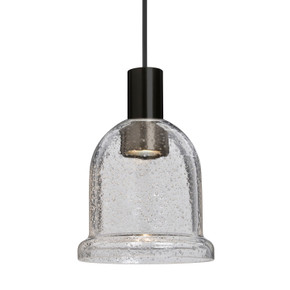 Mini Pendants Glass Down by Besa ( 74 | X-KIBACL-LED-BK Besa Kiba Pendant ) 