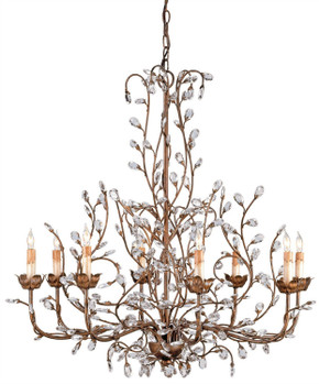 Mid. Chandeliers Candle by Currey and Company ( 142 | 9884 Crystal Bud Collection ) 