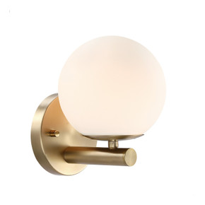 Sconces Single Glass by Designers Fountain ( 43 | D252C-WS-BG Crown Heights ) 