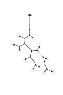 Large Chandeliers Glass Shade by Elegant Lighting ( 173 | 1712G73BK Cavoli ) 