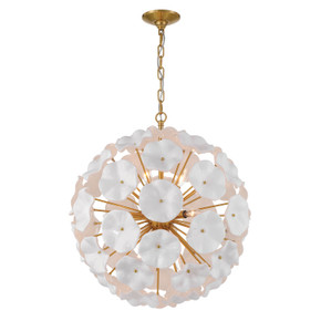 Mid. Chandeliers Starburst by Crystorama ( 60 | ESM-4006-AG-WH Esme ) 