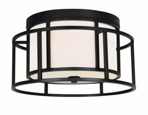 Flush Mounts Drum Shade by Crystorama ( 60 | 9590-MK Hulton ) 
