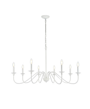 Large Chandeliers Candle by Elegant Lighting ( 173 | LD5006D42WH Rohan ) 