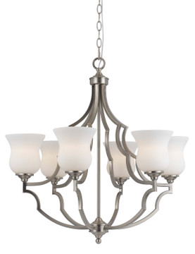 Mid. Chandeliers Glass Up by Cal Lighting ( 225 | FX-3531/6 Barrie ) 