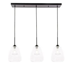 Linear/Island 3 Light Bar by Elegant Lighting ( 173 | LD5032D36BK Kason ) 