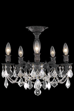 Semi-Flush Mts. Candle by Elegant Lighting ( 173 | 9205F18DB/RC Rosalia ) 