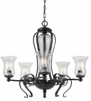 Mid. Chandeliers Glass Up by Cal Lighting ( 225 | FX-3548/5 METAL ) 