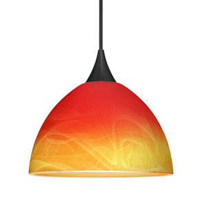 Mini Pendants Glass Down by Besa ( 74 | X-4679SL-BK Besa Brella Pendant ) 