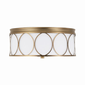 Flush Mounts Drum Shade by Capital Lighting ( 65 | 225131AD-683 Rylann ) 