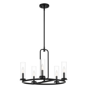 Mid. Chandeliers Candle by Designers Fountain ( 43 | D268C-5CH-MB Hudson Heights ) 