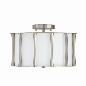 Semi-Flush Mts. Drum Shade by Capital Lighting ( 65 | 244631BN Bodie ) 