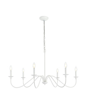 Large Chandeliers Candle by Elegant Lighting ( 173 | LD5056D42WH Rohan ) 