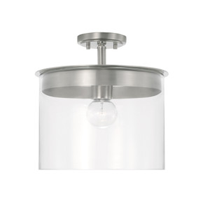 Semi-Flush Mts. Drum Shade by Capital Lighting ( 65 | 246812BN Mason ) 