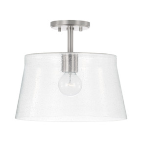 Semi-Flush Mts. Drum Shade by Capital Lighting ( 65 | 246911BN Baker ) 