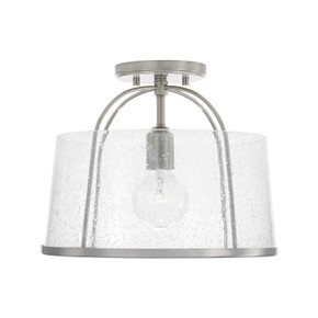 Semi-Flush Mts. Drum Shade by Capital Lighting ( 65 | 247011BN Madison ) 