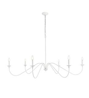 Large Chandeliers Candle by Elegant Lighting ( 173 | LD5056D60WH Rohan ) 