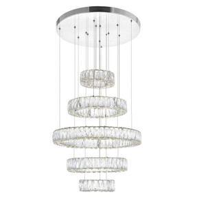 Large Chandeliers Glass Shade by CWI Lighting ( 401 | 1044P24-601-R-5C Madeline ) 