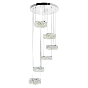 Large Chandeliers Glass Shade by CWI Lighting ( 401 | 1044P24-601-R-6C Madeline ) 