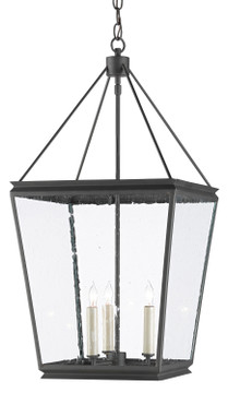Foyer/Hall Lanterns Glass w/Frame by Currey and Company ( 142 | 9000-0550 Ellerman Iron Lantern ) 
