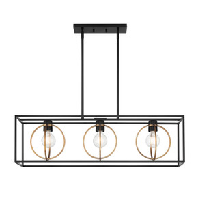 Linear/Island 3 Light Bar by Designers Fountain ( 43 | D276M-IS-MB Kew Gardens ) 