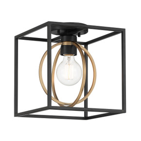 Semi-Flush Mts. Cage by Designers Fountain ( 43 | D276M-SF-MB Kew Gardens ) 