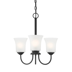 Mini Chandeliers Glass Shade by Designers Fountain ( 43 | D278M-3CH-MB Bronson ) 