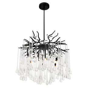 Mid. Chandeliers Glass Down by CWI Lighting ( 401 | 1094P26-6-101 Anita ) 