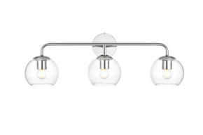 Bathroom Fixtures Three Lights by Elegant Lighting ( 173 | LD7321W28CH Genesis ) 