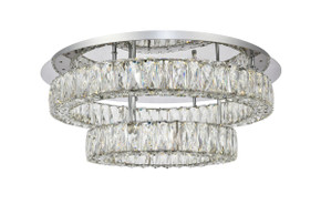 Flush Mounts Glass Down by Elegant Lighting ( 173 | 3503F26L2C Monroe ) 
