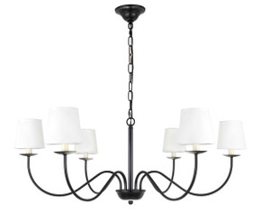 Large Chandeliers Candle by Elegant Lighting ( 173 | LD6103D37BK Eclipse ) 