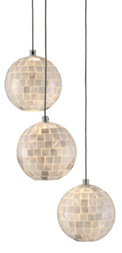 Mini Pendants 3 Light Cluster by Currey and Company ( 142 | 9000-0717 Finhorn Collection ) 