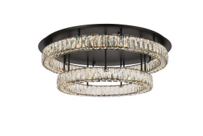Flush Mounts Cage Style by Elegant Lighting ( 173 | 3503F33L2BK Monroe ) 