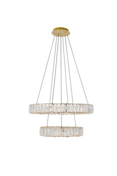 Mid. Chandeliers Ring/Halo by Elegant Lighting ( 173 | 3503G24G Monroe ) 
