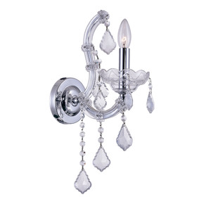Sconces Single Candle by CWI Lighting ( 401 | 8318W5C-1 (Clear) Maria Theresa ) 