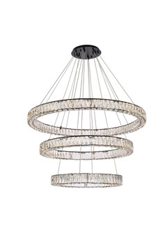Large Chandeliers Glass Shade by Elegant Lighting ( 173 | 3503G41LBK Monroe ) 
