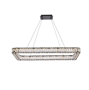 Linear/Island Ring/Halo by Elegant Lighting ( 173 | 3504D42L1BK Monroe ) 