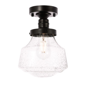 Flush Mounts Glass Down by Elegant Lighting ( 173 | LD6246BK Lyle ) 