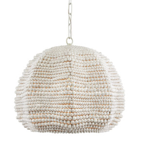 Pendants Glass Down by Currey and Company ( 142 | 9000-0864 Octavia White Pendant ) 