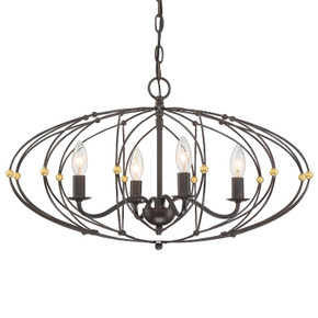 Foyer/Hall Lanterns Open Frame by Crystorama ( 60 | ZUC-A9034-EB-GA Zucca ) 