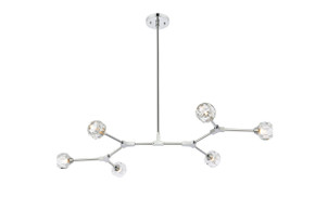 Linear/Island 4 Light + by Elegant Lighting ( 173 | 3508D50C Zayne ) 