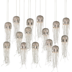 Linear/Island 4 Light + by Currey and Company ( 142 | 9000-1030 Medusa Collection ) 
