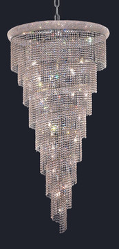 Large Chandeliers Glass Shade by Elegant Lighting ( 173 | V1801SR36C/RC Spiral ) 