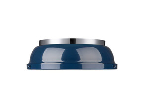 Flush Mounts Metal Shade by Golden ( 62 | 3602-14 CH-NVY Duncan ) 