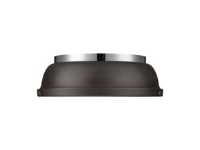 Flush Mounts Metal Shade by Golden ( 62 | 3602-14 CH-RBZ Duncan ) 